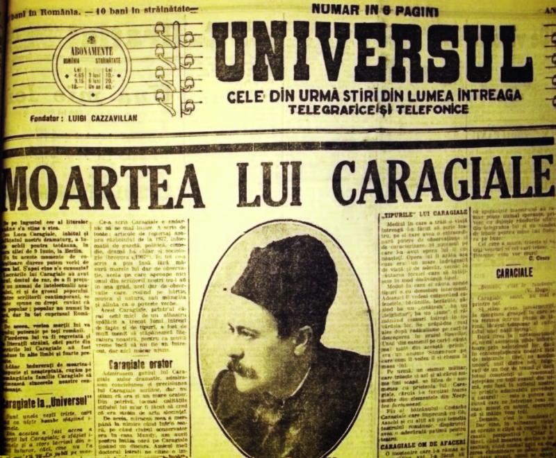 D-ale carnavalului! Sicriul lui Caragiale a rătăcit, două săptămâni, prin gările lumii: Berlin, Viena, Predeal, București. ”Am preluat vagonul fără acte, de unde să știu că e el?”