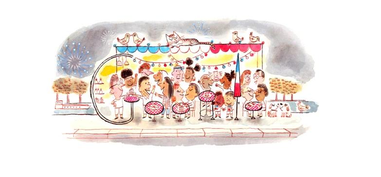 Ziua Națională a Franței 2018. Google îi dedică un doodle special