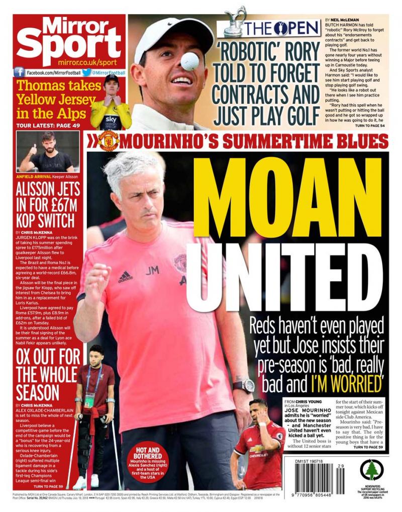 Revista presei sportive, 19.07.2018: FCSB pierde 8 milioane în valoare în 5 ani; PSG pe cale să cumpere de la AC Milan; Neymar, din nou aproape de Real