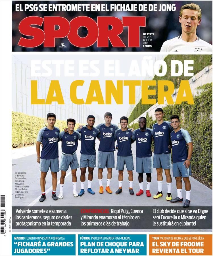 Revista presei sportive, 19.07.2018: FCSB pierde 8 milioane în valoare în 5 ani; PSG pe cale să cumpere de la AC Milan; Neymar, din nou aproape de Real