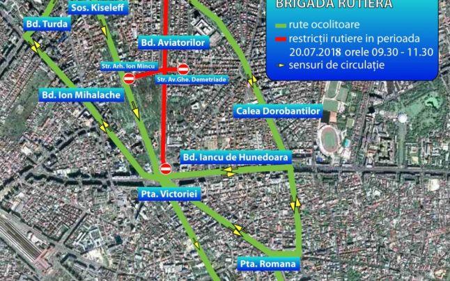 Ziua Aviaţiei Române şi a Forţelor Aeriene. Se restricționează traficul în București