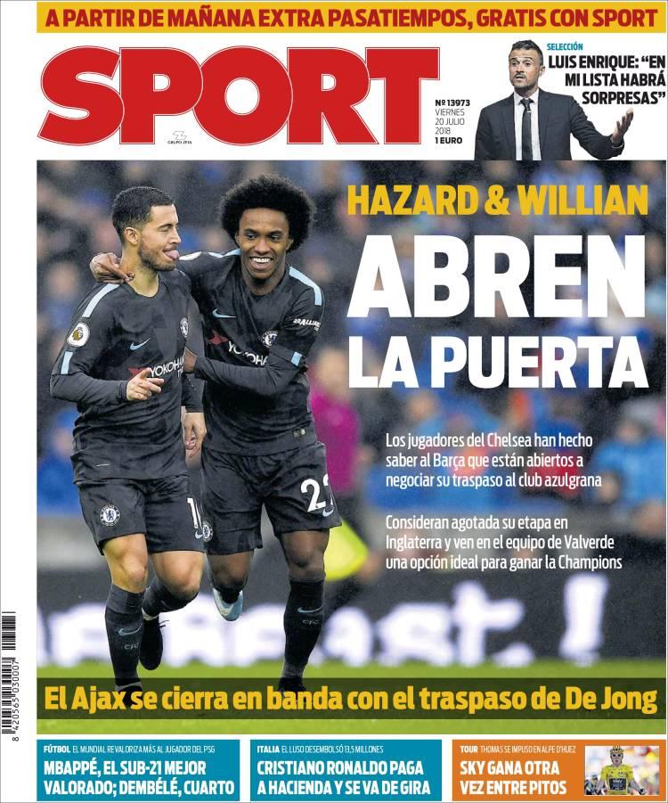 Revista presei sportive, 20.07.2018: Liga 1 pornește la drum azi; Dinamo, super-transfer pe ultima sută de metri, Barcelona dă asaltul asupra unui star din Anglia