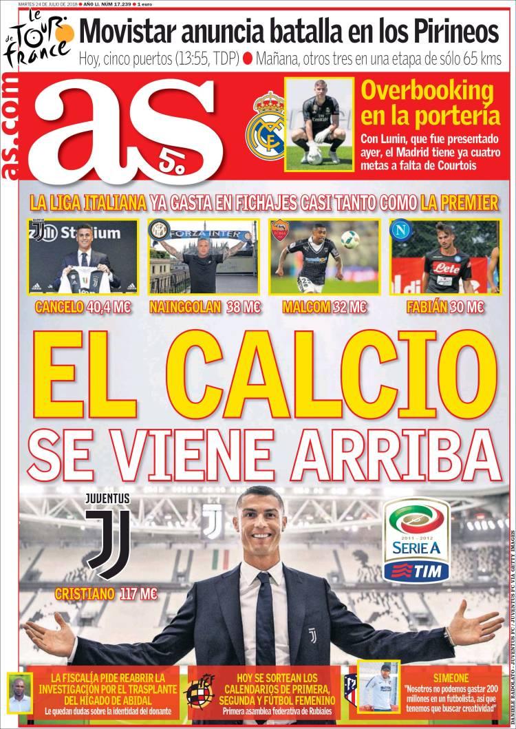 Revista presei sportive, 24.07.2018: CFR, FCSB, Craiova și Viitorul, fără noroc în cupele europene; transfer surpriză la Barcelona; Juventus, încă o mega-lovitură