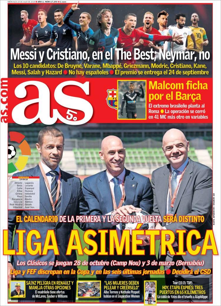 Revista presei sportive, 25.07.2018: Andrei Cristea, la o forță a Ligii 1?; se știe data primului Barcelona-Real din viitorul sezon: schimb-șoc în Serie A