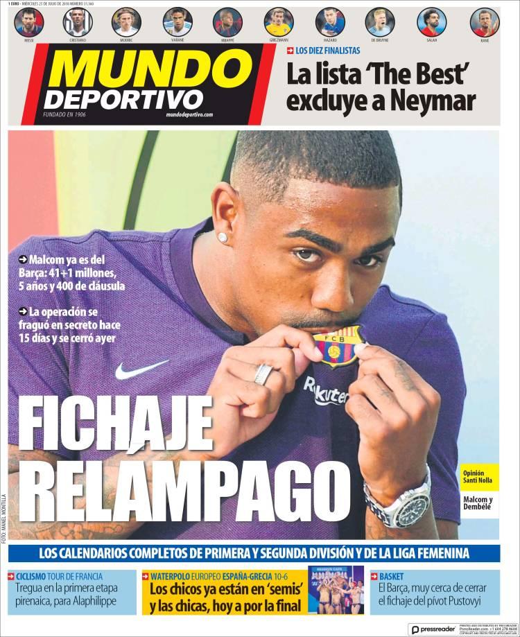 Revista presei sportive, 25.07.2018: Andrei Cristea, la o forță a Ligii 1?; se știe data primului Barcelona-Real din viitorul sezon: schimb-șoc în Serie A