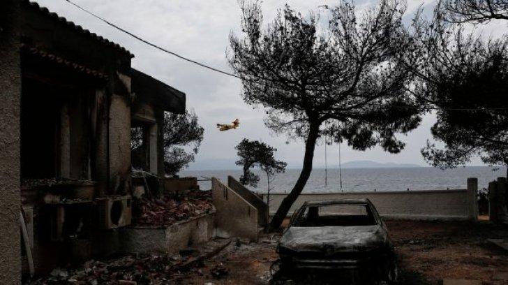 Noi imagini din Grecia după incendiul devastator. Ruine la tot pasul- GALERIE FOTO