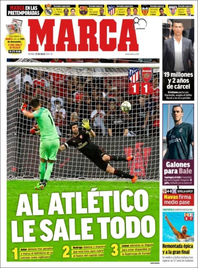 Revista presei sportive, 27.07.2018: FCSB se antrenează în Europa pentru derby-ul cu Dinamo; Unde debutează Ronaldo în Serie A; Mourinho știe cine ”trebuie să câștige titlul” în EPL