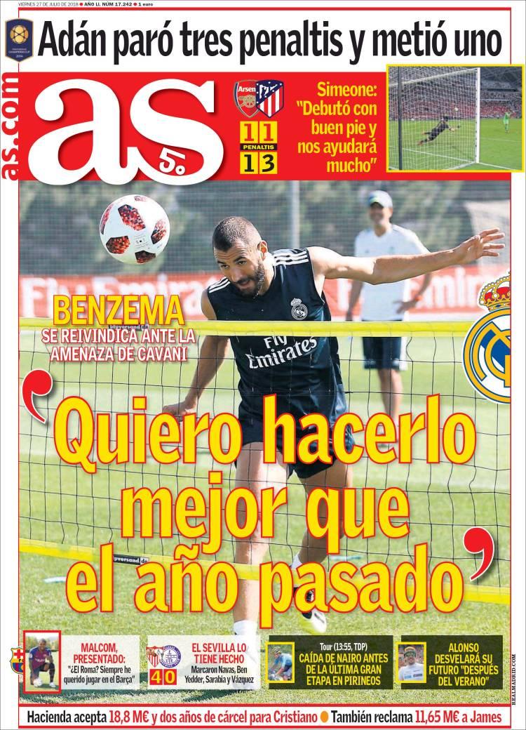 Revista presei sportive, 27.07.2018: FCSB se antrenează în Europa pentru derby-ul cu Dinamo; Unde debutează Ronaldo în Serie A; Mourinho știe cine ”trebuie să câștige titlul” în EPL