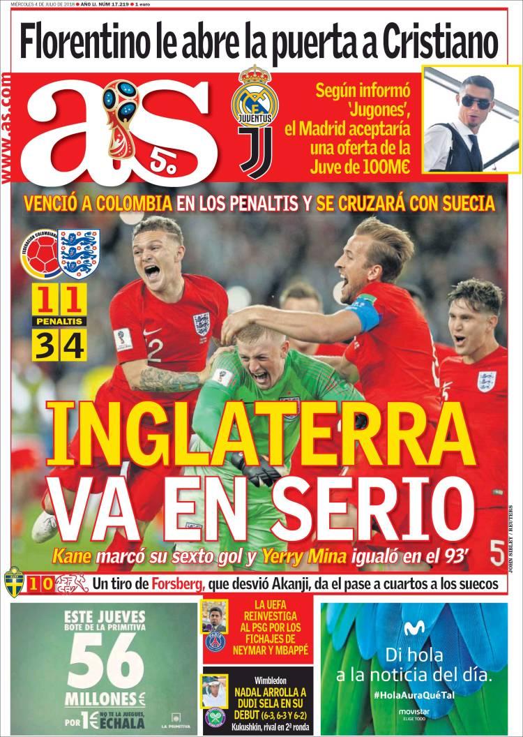 Revista presei sportive, 04.07.2018: Coșmarul ”Generației de Aur”, în sferturi la Cupa Mondială; Ronaldo la Juventus, ca și făcut; Minune la Moscova