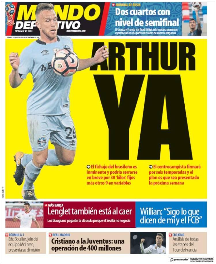 Revista presei sportive, 05.07.2018: Cristiano Ronaldo, prima declarație după zvonurile plecării la Juventus; Barcelona, o nouă lovitură pe piața transferurilor; FCSB, salvată de un ”bătrân”