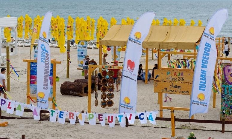 PREMIERĂ! O plajă terapeutică de 45.000 de euro pentru persoanele cu dizabilităţi, amenajată la Mamaia.  Care sunt punctele de atracție – FOTO