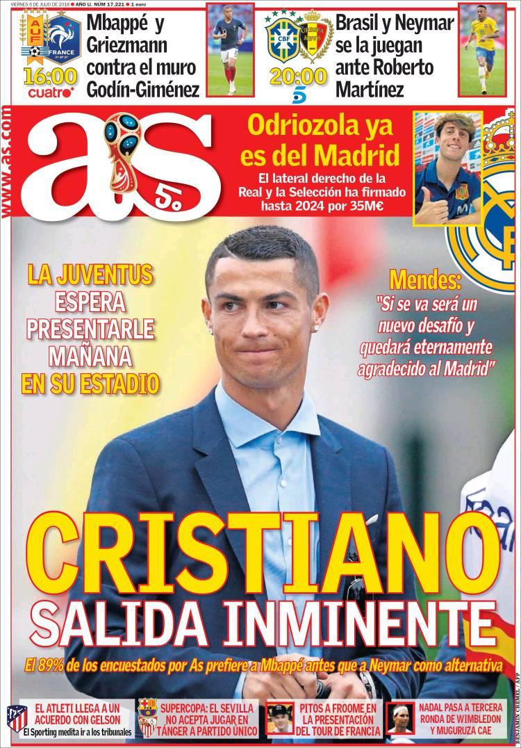 Revista presei sportive, 06.07.2018: Cristiano Ronaldo a spus ”DA!”. Când va fi prezentat; Plecare surpriză de la Barcelona