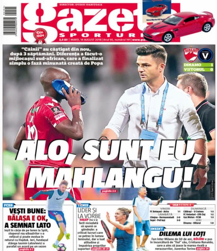 Revista presei sportive, 14.08.2018: FCSB se întărește cu un fundaș de națională; Veste-șoc în Spania: un campion mondial și european și-a anunțat retragerea
