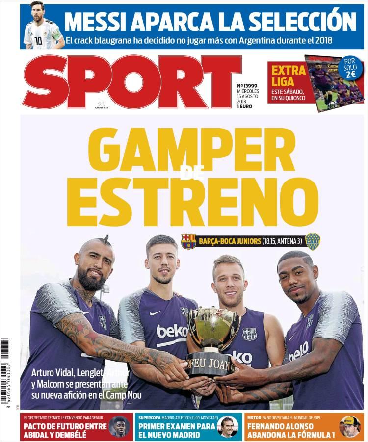 Revista presei sportive, 15.08.2018: Fortes, mesaj pentru Gigi Becali; Super-meci în Supercupa Europei: Real-Atletico. Barcelona își prezintă achizițiile într-un amical pe Nou Camp