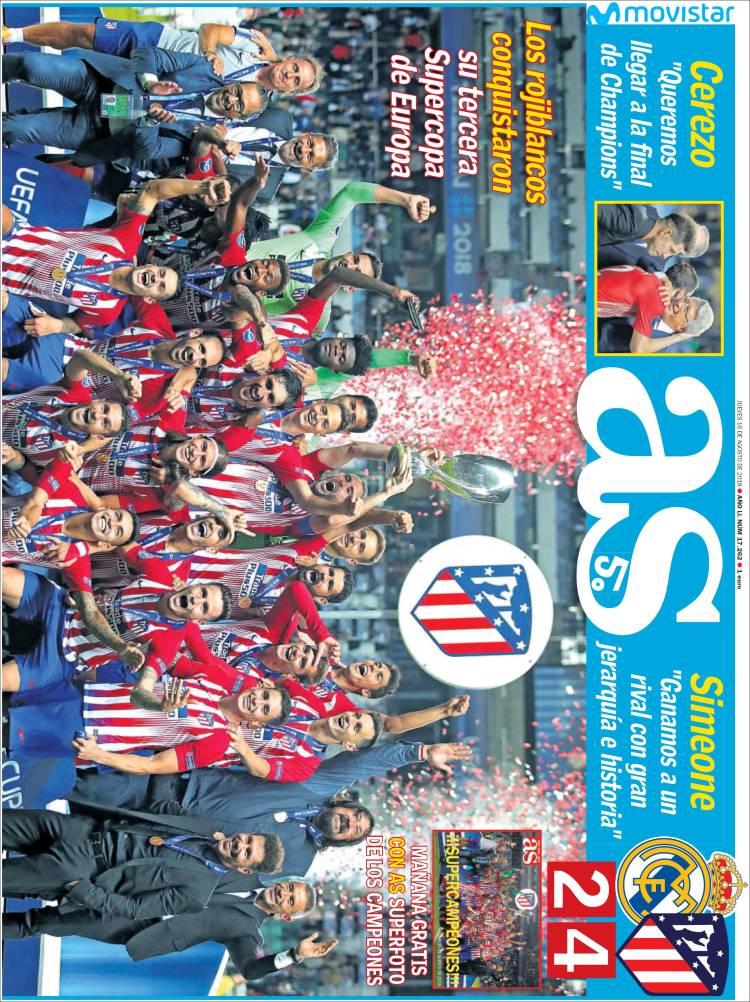 Revista presei sportive, 16.08.2018: Un campion al României, surprins într-o agenție de pariuri; Super Atleti, Super Simeone, Supercupa Europei!