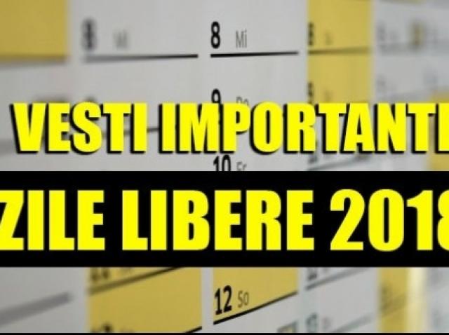 Zile Libere 2018 Au Fost Aprobate Inca Doua Zile Libere Antena 1