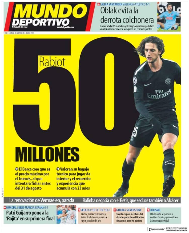 Revista presei sportive, 21.08.2018: Gigi Becali, salariu uriaș pentru un jucător de la Dinamo; Barcelona, dispusă să își vândă vedeta la PSG; Real a găsit numărul 9