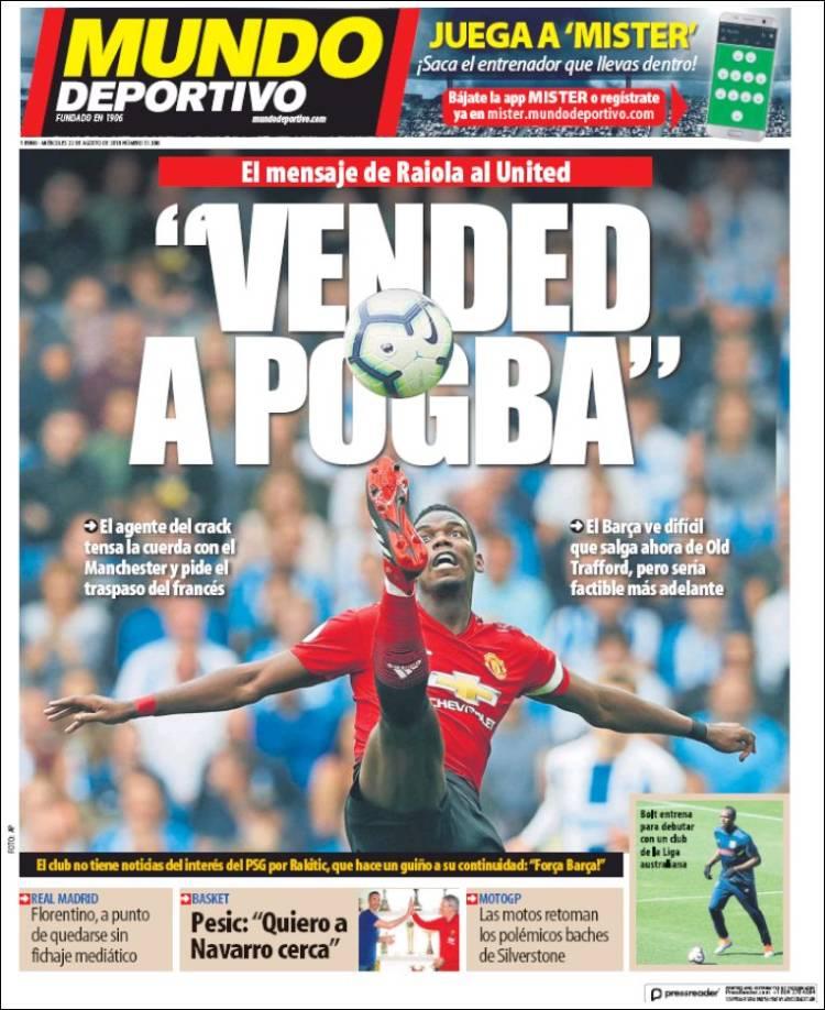 Revista presei sportive, 22.08.2018: Decizie finală: cine NU are palmaresul Științei; Titular surpriză penru FCSB la Viena; Rakitic, tot mai aproape de PSG