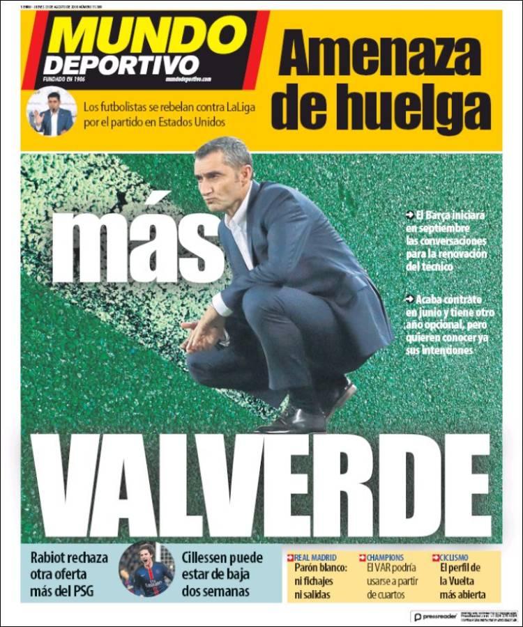 Revista presei sportive, 23.08.2018: FCSB și CFR Cluj luptă pentru 20 de milioane de Euro; Mbappe, la un pas de Spania; Barcelona, ofertă uriașă pentru un jucător de bază