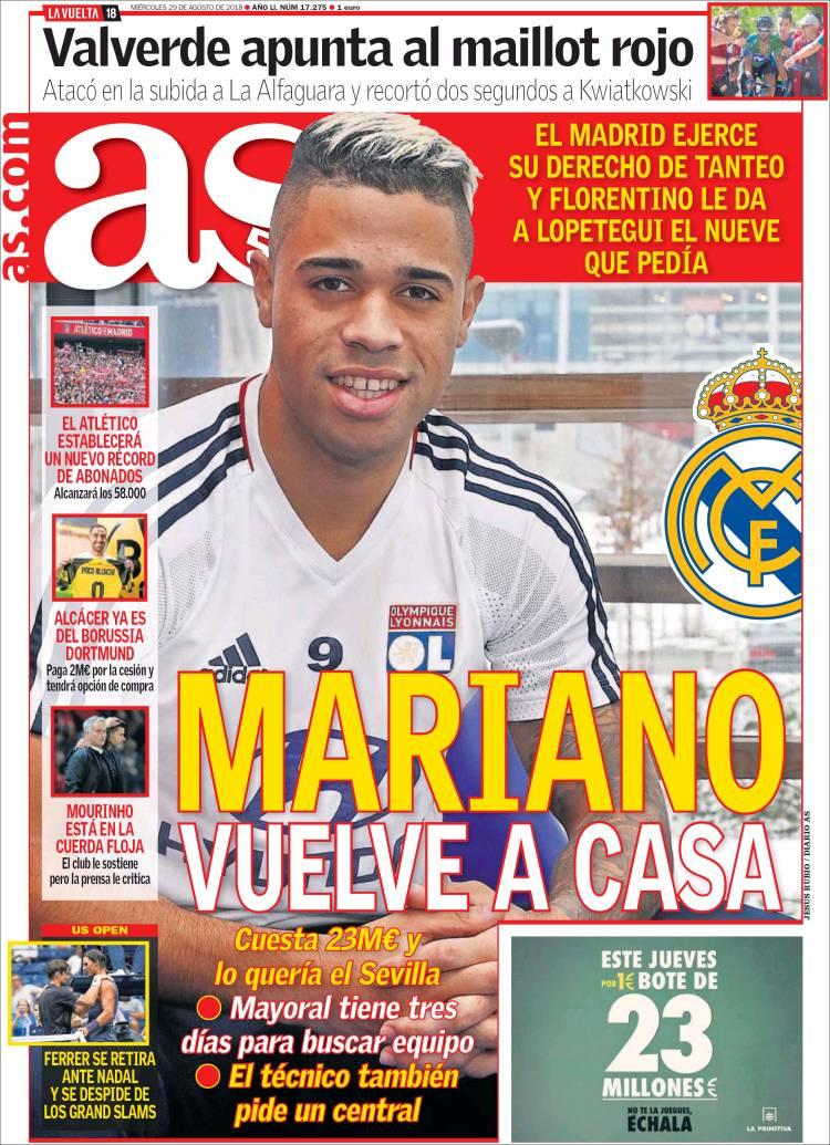 Revista presei sportive, 29.08.2018: Statistica dă speranțe: FCSB se califică în grupele UEL; Mourinho, OUT de la United?; Real a transferat un număr 9