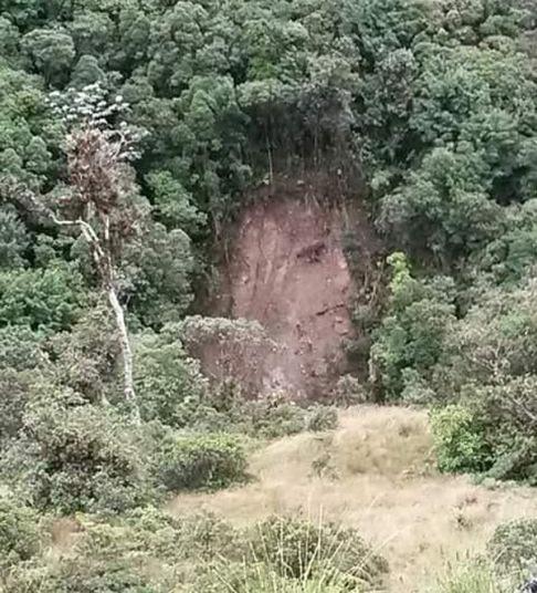 O alunecare de teren a scos la lumină „Chipul Mântuitorului”. Imaginea face înconjurul lumii