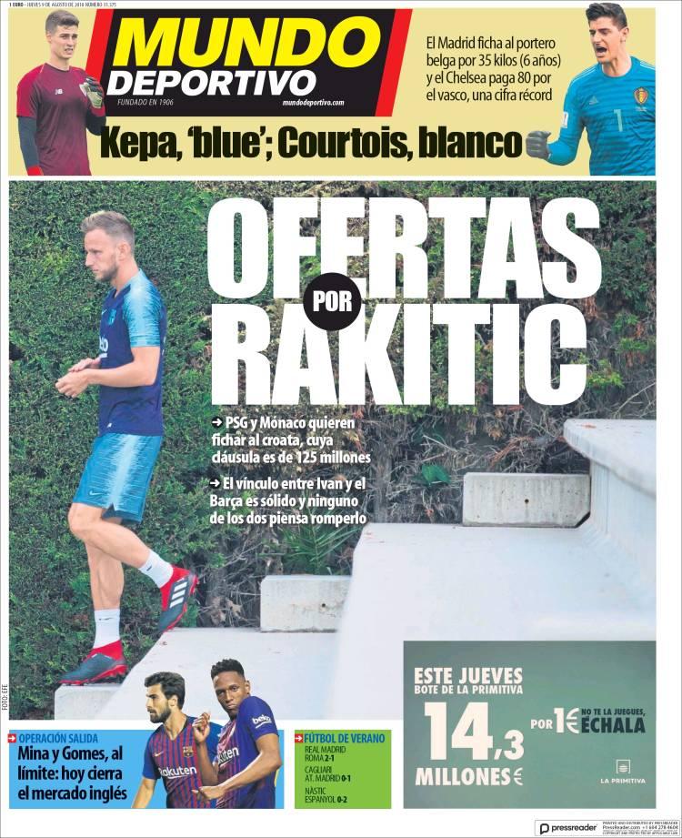 Revista presei sportive, 09.08.2018: CFR Cluj, ”U” Craiova și FCSB atacă play-off-ul Europa League; Barcelona, încă o lovitură în mercato; Încă un star de la Real la Juve?