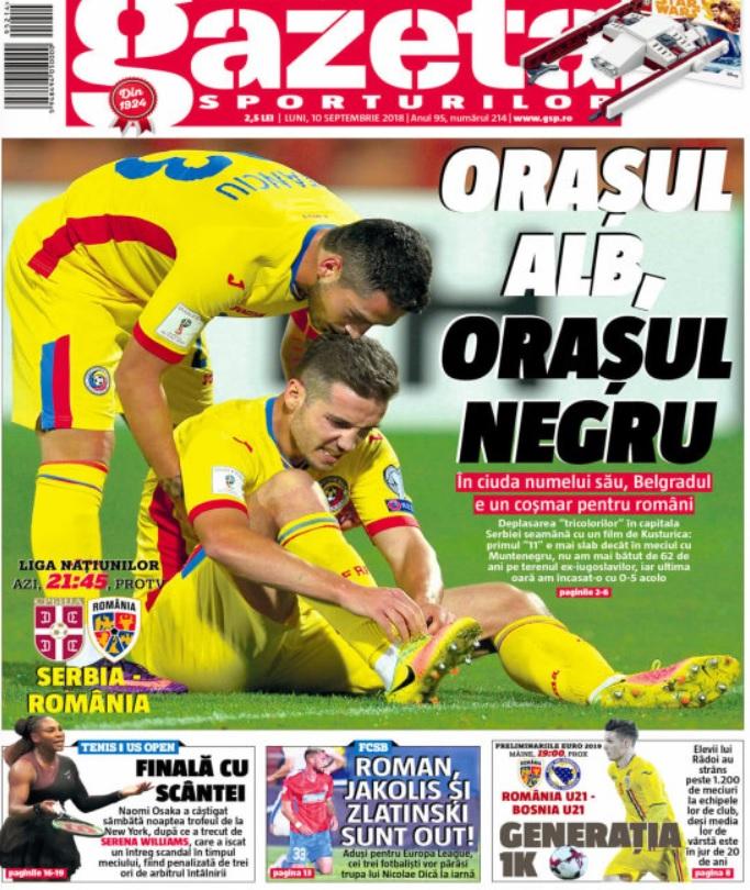 Revista presei sportive, 10.09.2018: Naționala revine în orașul infernului, Belgrad; Un campion mondial, oferit Barcelonei; Pogba, din nou la Juve?
