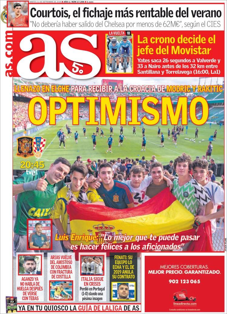 Revista presei sportive, 11.09.2018: România trăiește la seniori, iar la U21 joacă azi o nouă finală; Luis Enrique: ”Modric e bun, dar Messi e unic”