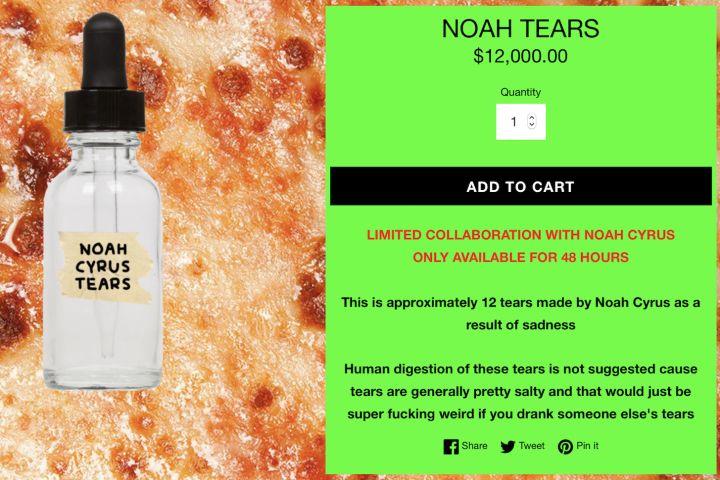 Pe asta nu a mai făcut-o nimeni! Sora lui Miley Cyrus și-a scos lacrimile vărsate după fostul iubit la vânzare: “Nu vă sfătuim să le beți"