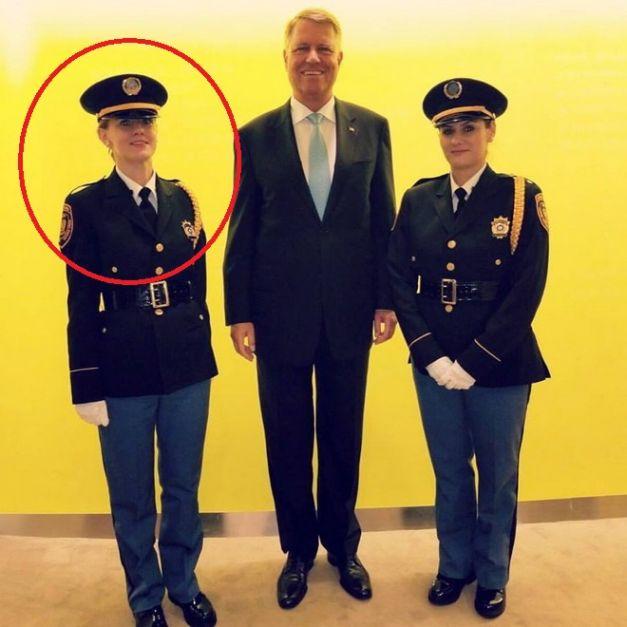 FOTO! O româncă îl escortează pe cel mai puternic om din lume: Ea e polițista care l-a păzit pe Trump la ONU