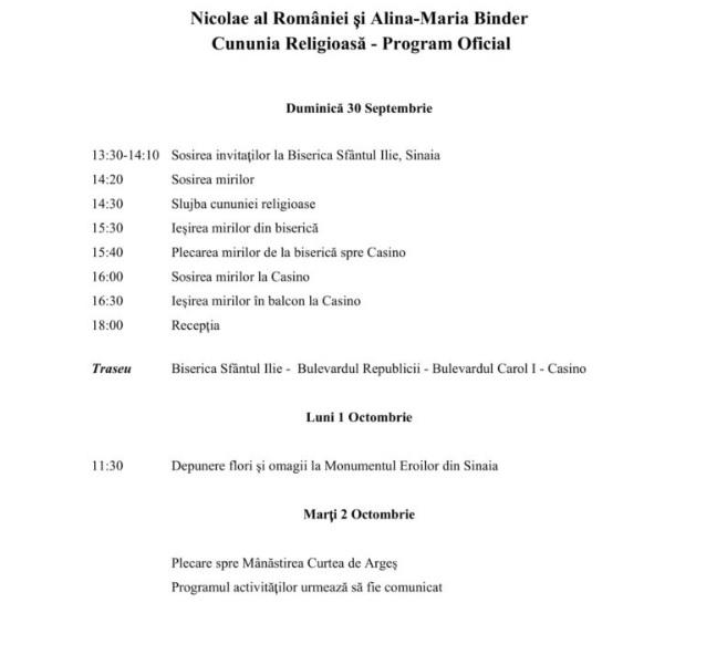 Nunta Regală de la Sinaia - Nicolae al României și Alina Binder. Tot ce trebuie să știi