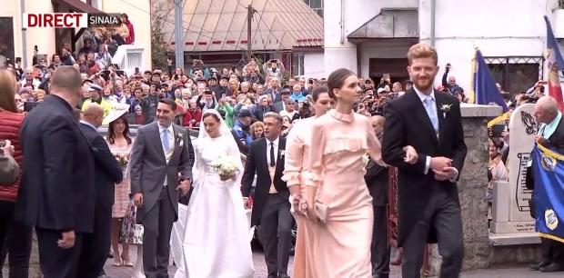 Nunta regală Sinaia! Primele imagini cu fostul principe Nicolae și Alina-Maria Binder! Cum arată rochia de mireasă a tinerei