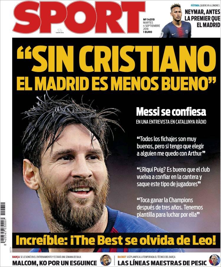 Revista presei sportive, 04.09.2018: Gigi Becali, antrenorul absolut la FCSB; FIFA l-a uitat pe Messi în topul celor mai buni