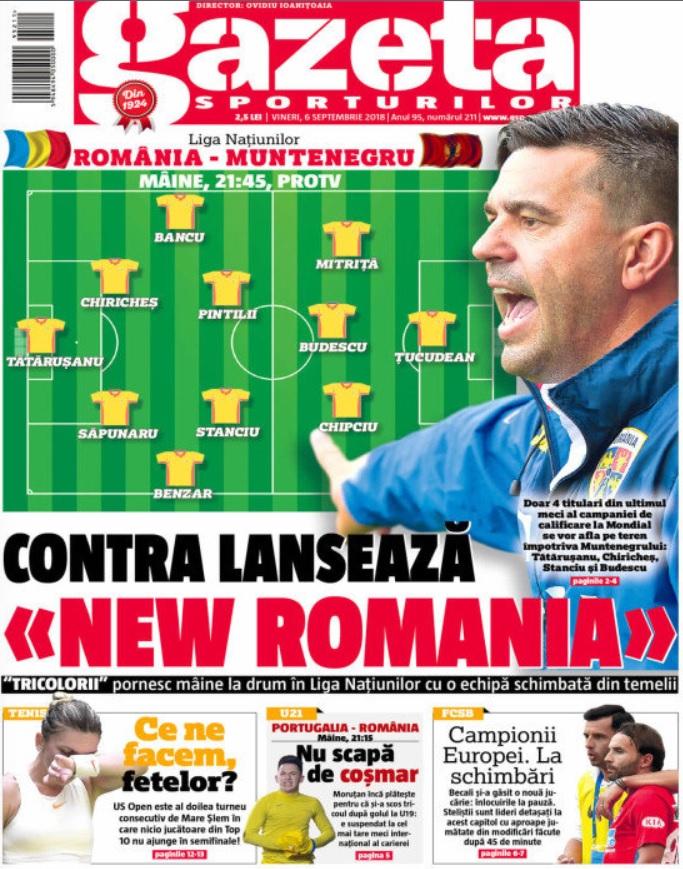 Revista presei sportive, 06.09.2018: FCSB, unică în Europa cu ”ajutorul” lui Gigi Becali; Contra lansează ”New Romania”; Real Madrid copiază modelul ”Qaka”