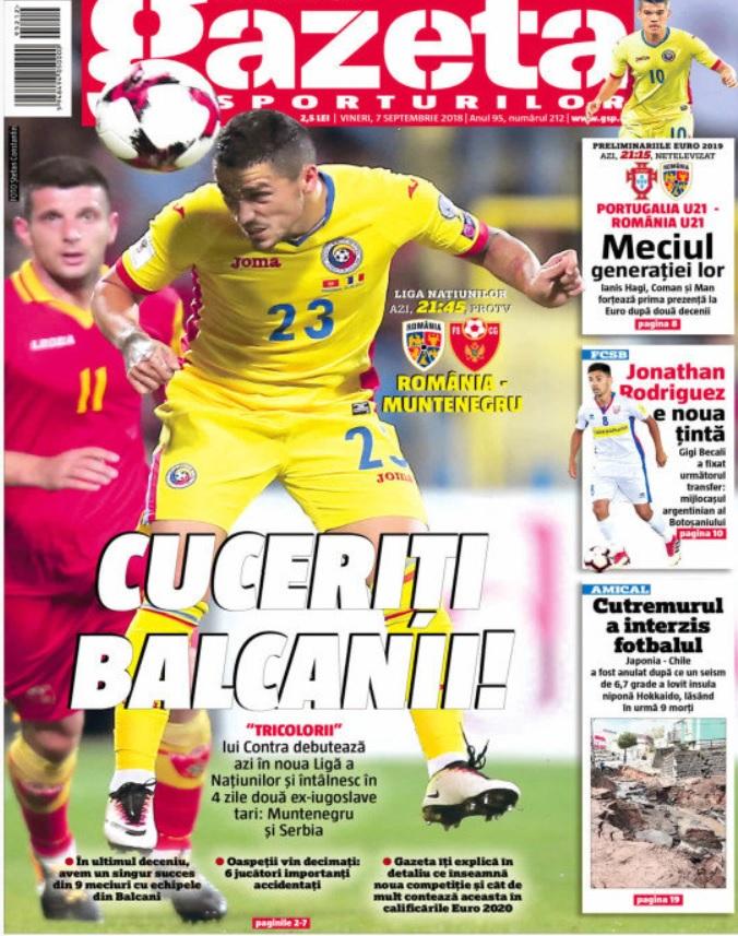 Revista presei sportive, 07.09.2018: ”Tricolorii” lui Contra și Rădoi, două meciuri importante; FCSB vrea un argentinian; Telenovela Pogba revine