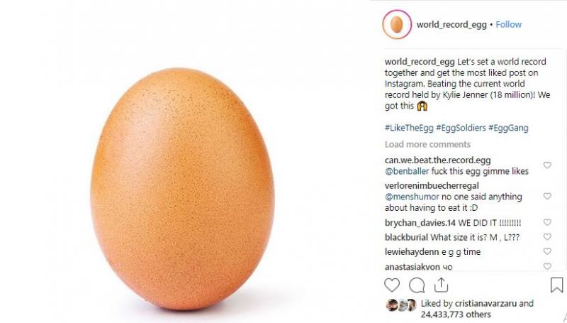 Imaginea care a depășit recordul mondial. 24 de milioane de like-uri pe Instagram