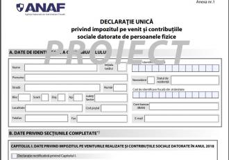 Declarație Unică Anaf 2019 Cum Arată Noul Formular și Ce Modificări Are Www Infoziare Ro