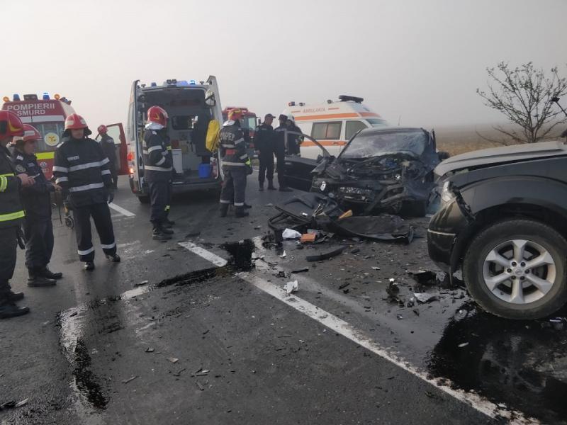 Accident teribil cu trei victime, la Sascut! A intervenit echipajul de Descarcerare Grea | FOTO