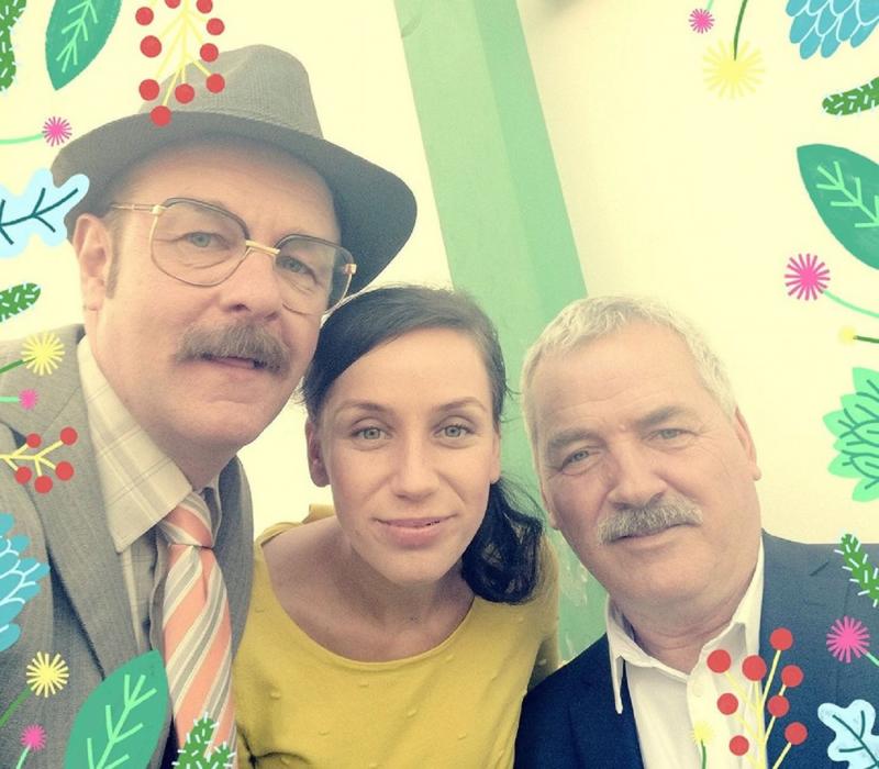 Actorul Teo Corban, interpretul primarului, joacă alături de fiica sa, Ioana, în serialul de comedie Mangalița