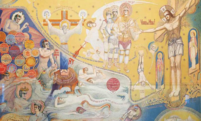 Arsenie Boca a fost un pictor de renume! A proroocit viitorul pentru toată lumea, dar mai ales, și-a prevestit moarte prin cea mai profundă pictură a lui