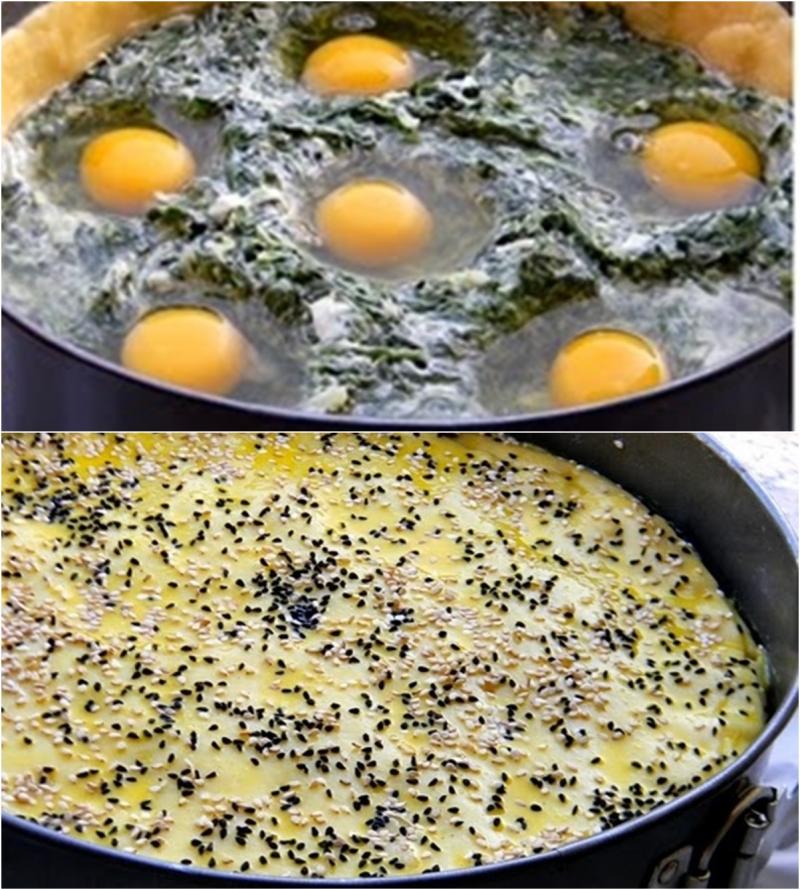 Rețetă de tartă cu spanac și ouă, perfectă pentru mic dejun, cină, sau pachetul de peste zi.