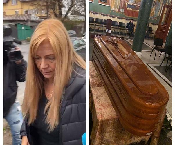 Imagini sfâșietoare de la înmormântarea lui Cornel Galeș. Familia a decis să deschidă capacul sicriului