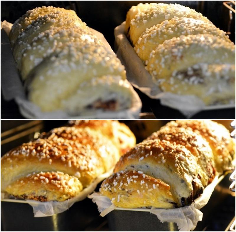 aluat de cozonac facut dupa o reteta delicoasa, inainte sa fie pus la copt