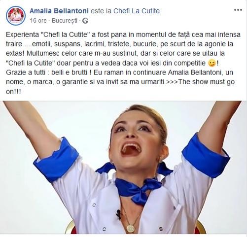 Sicilianca, mesaj controversat pe rețelele sociale. Amalia Bellantoni ne pregătește o surpriză? "Show-ul trebuie să continue!"