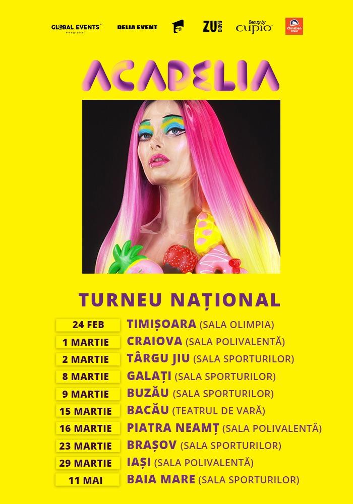 Show, nu vorbe dulci, la primul concert „Acadelia” din turneul național al Deliei