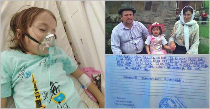 ”Fetița mea e bolnavă, nu vreau s-o îngrop peste câteva luni!” Ileana are plămânii aproape morți și va înceta să mai respire