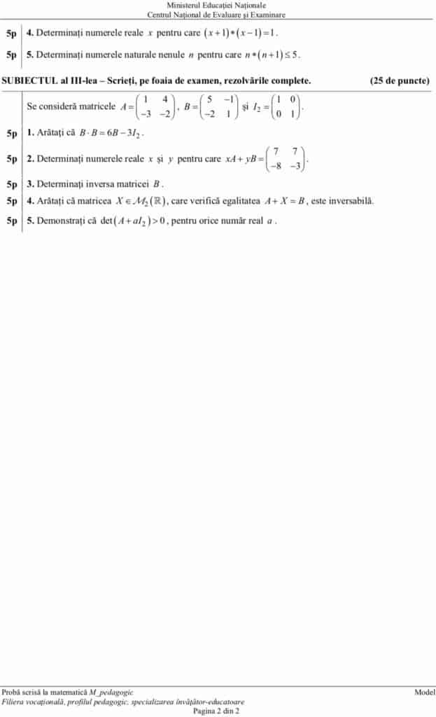 UPDATE:Subiecte Simulare Bac 2019 Matematică. Avem subiectele! Ce a picat la clasa a XII-a