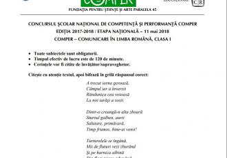 Comper 2019 Etapa 2 Incepe Azi Subiecte și Tot Ce Trebuie Să știi Www Infoziare Ro