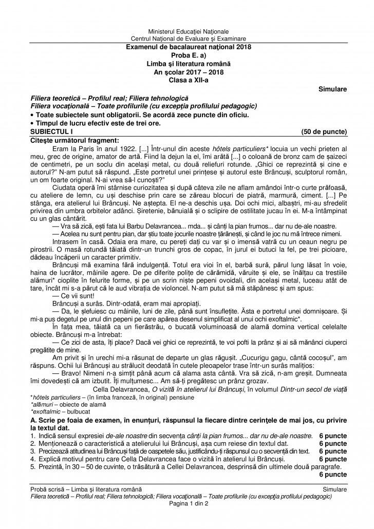 Tudor Arghezi și eseu, cerințe la Simulare Bac 2019. Subiecte mai grele ca anul trecut?
