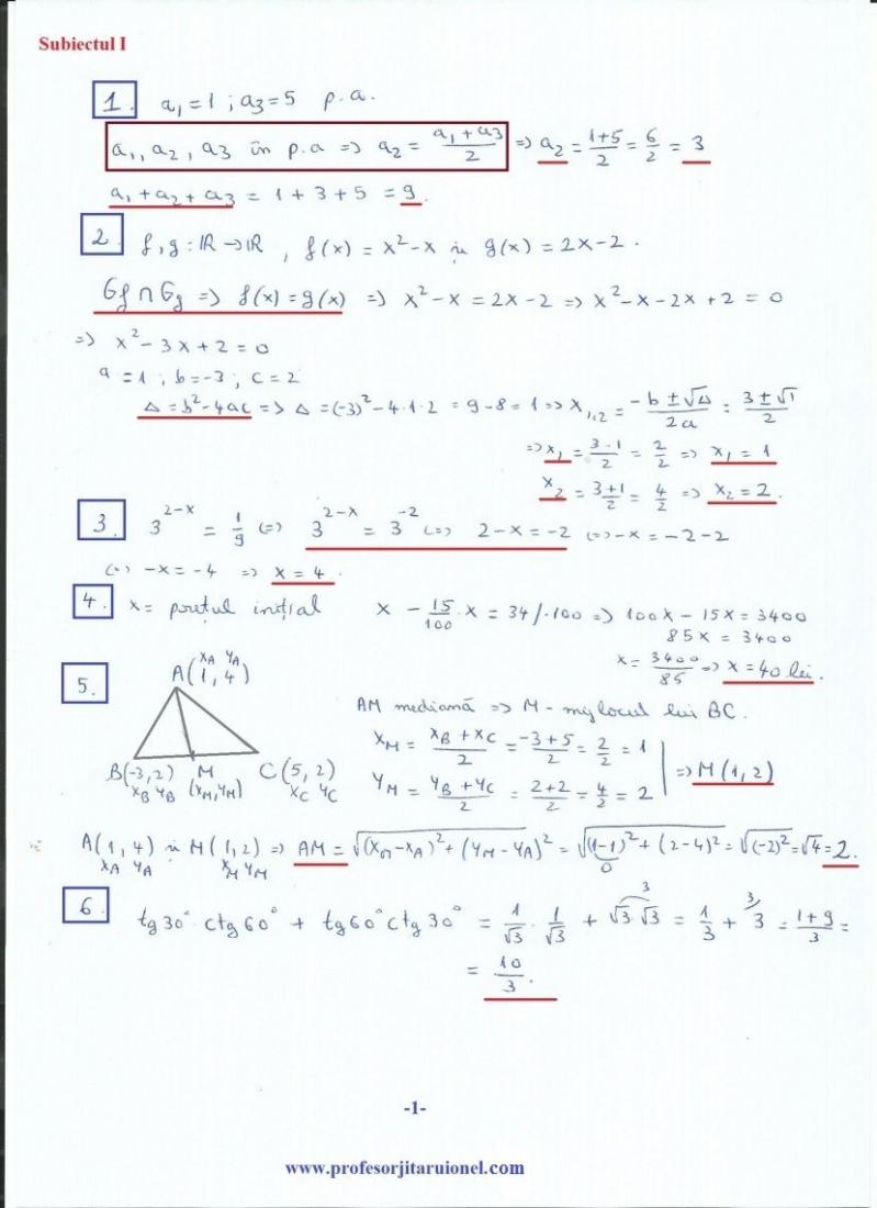 UPDATE: Simulare Matematică Bac 2019. Avem subiectele! Ce a picat la clasa 12